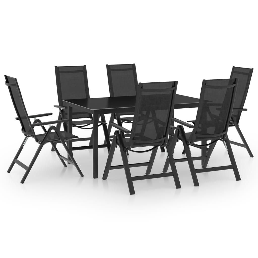 5 Piece Garden Dining Set Aluminium Anthracite