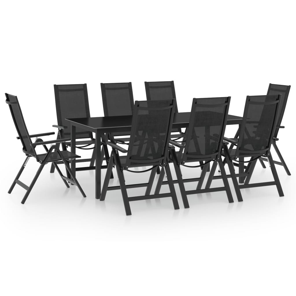 5 Piece Garden Dining Set Aluminium Anthracite