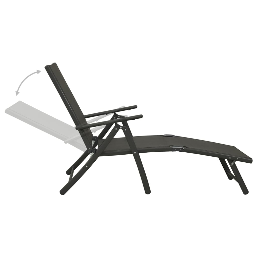 9 Piece Garden Lounge Set Black And