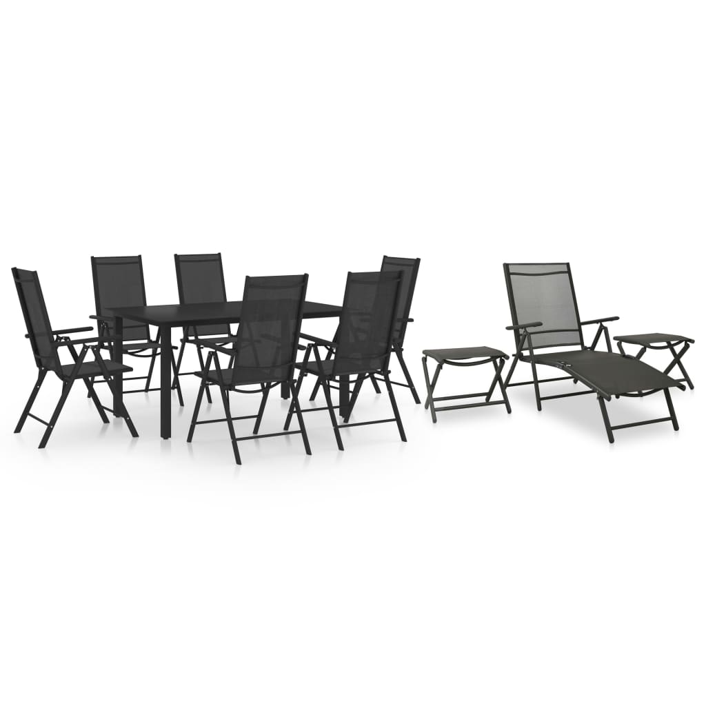 10 Piece Garden Dining Set And Anthracite
