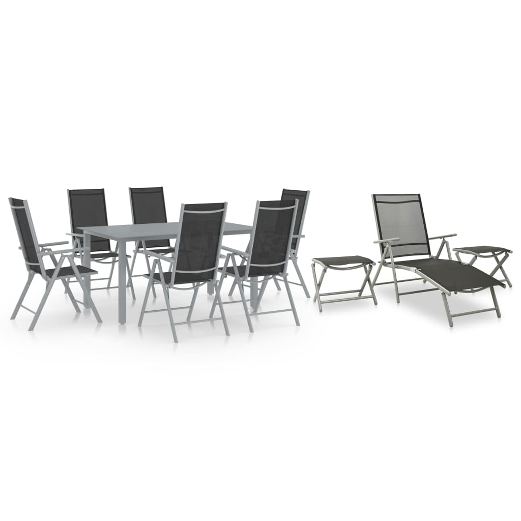 10 Piece Garden Dining Set And Anthracite