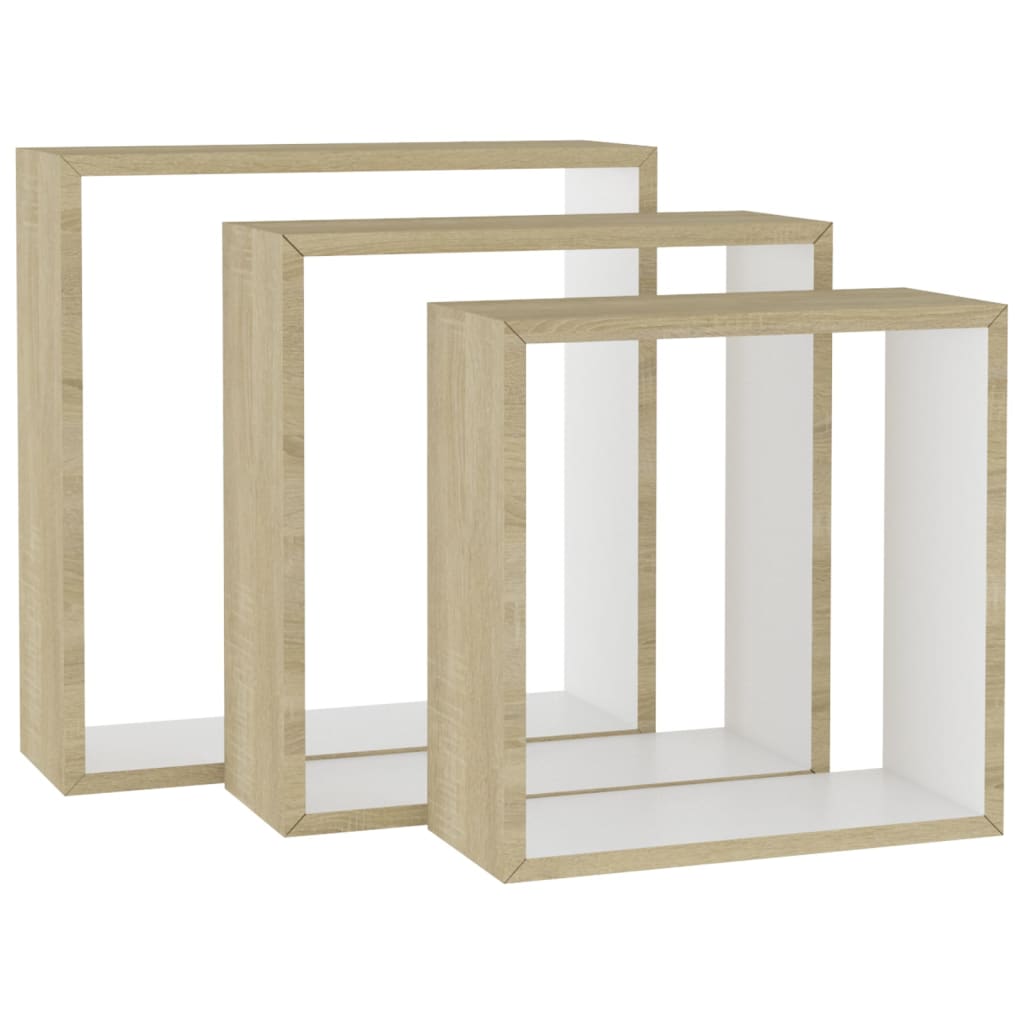 Wall Cube Shelves 3 Pcs