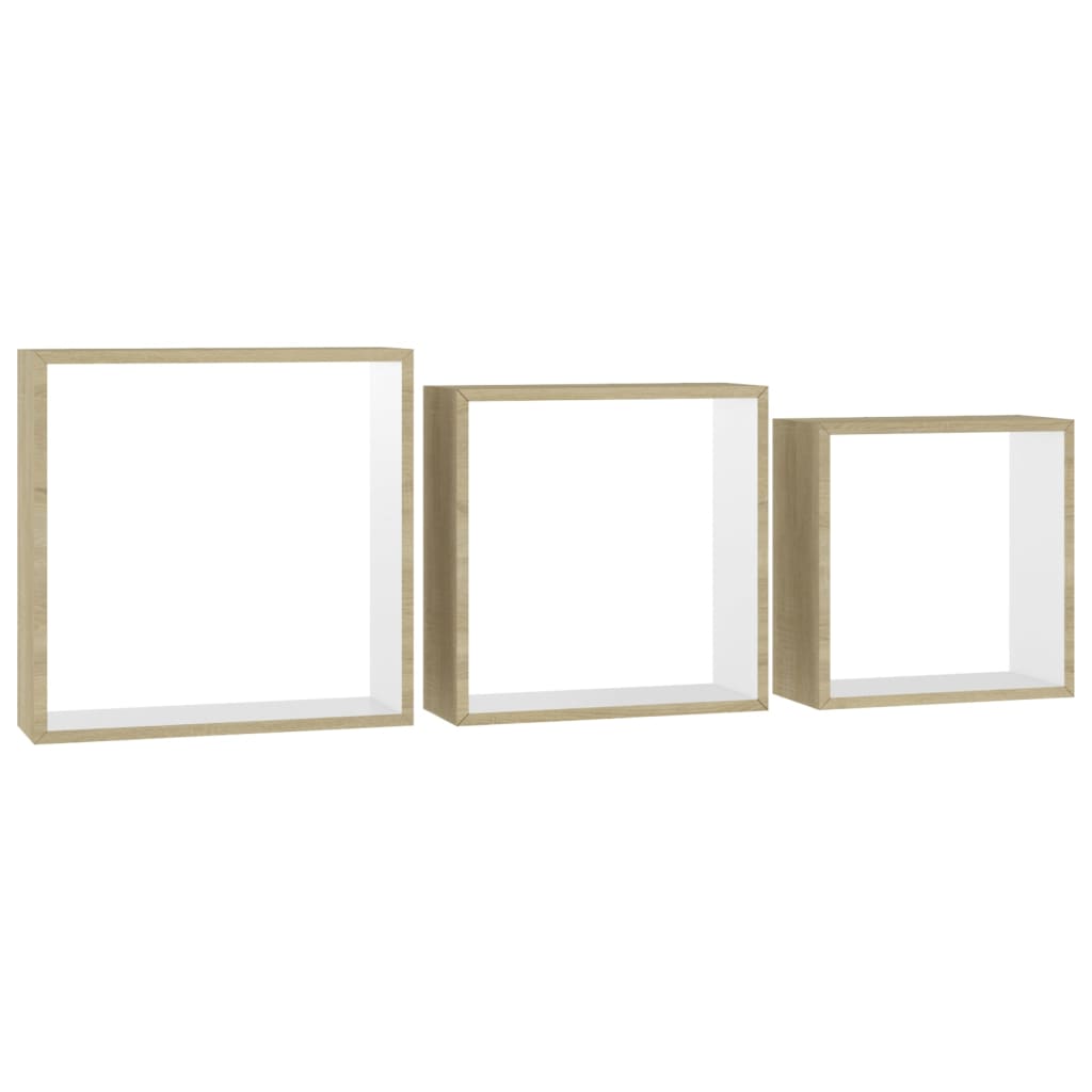 Wall Cube Shelves 3 Pcs