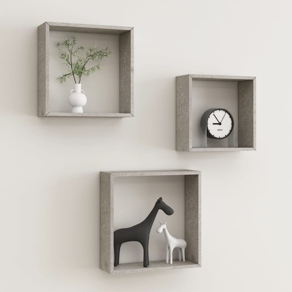 Wall Cube Shelves 3 Pcs