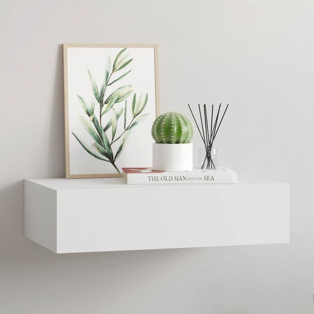 Wall-Mounted Drawer Shelf 40X23.5X10Cm Mdf