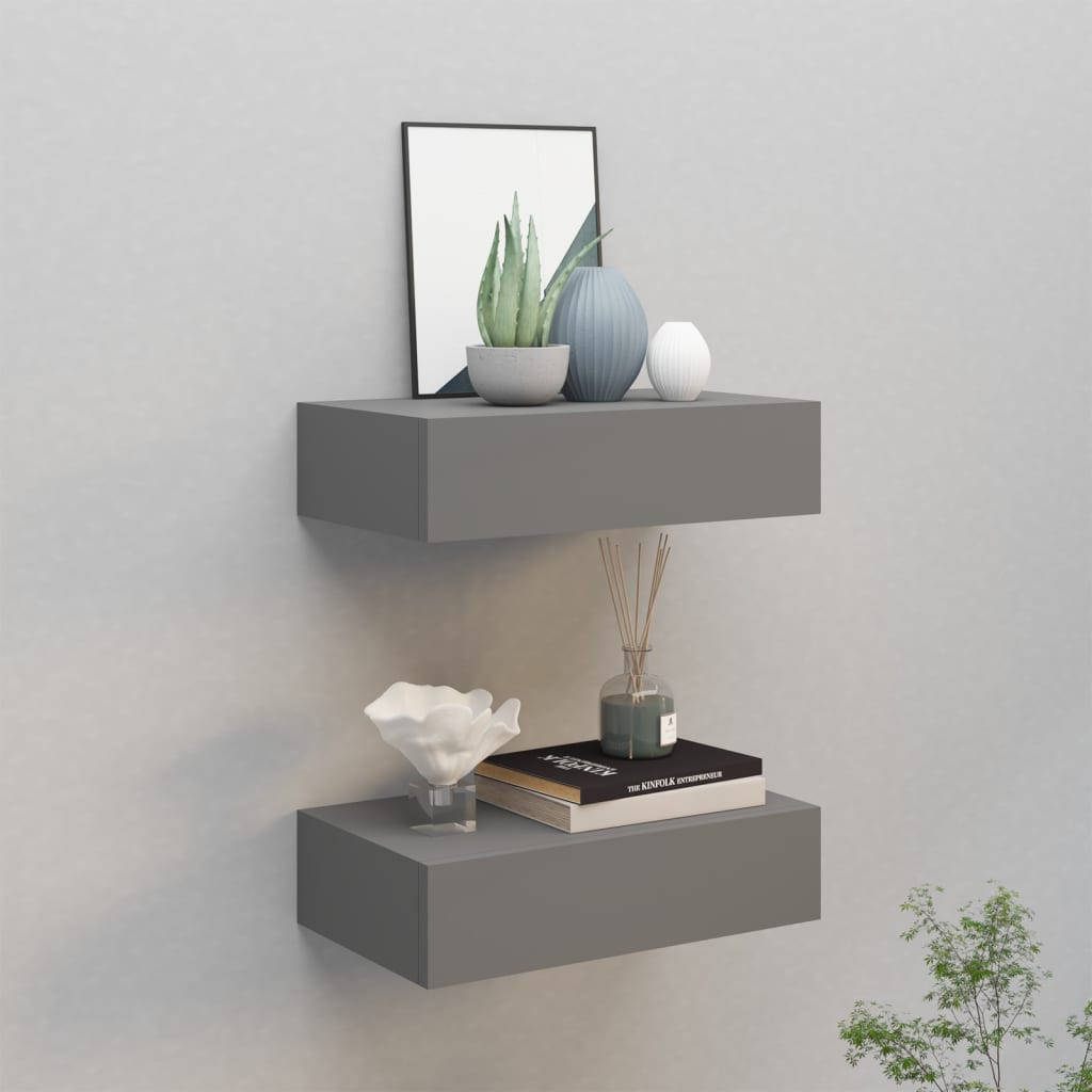 Wall-Mounted Drawer Shelf 40X23.5X10Cm Mdf