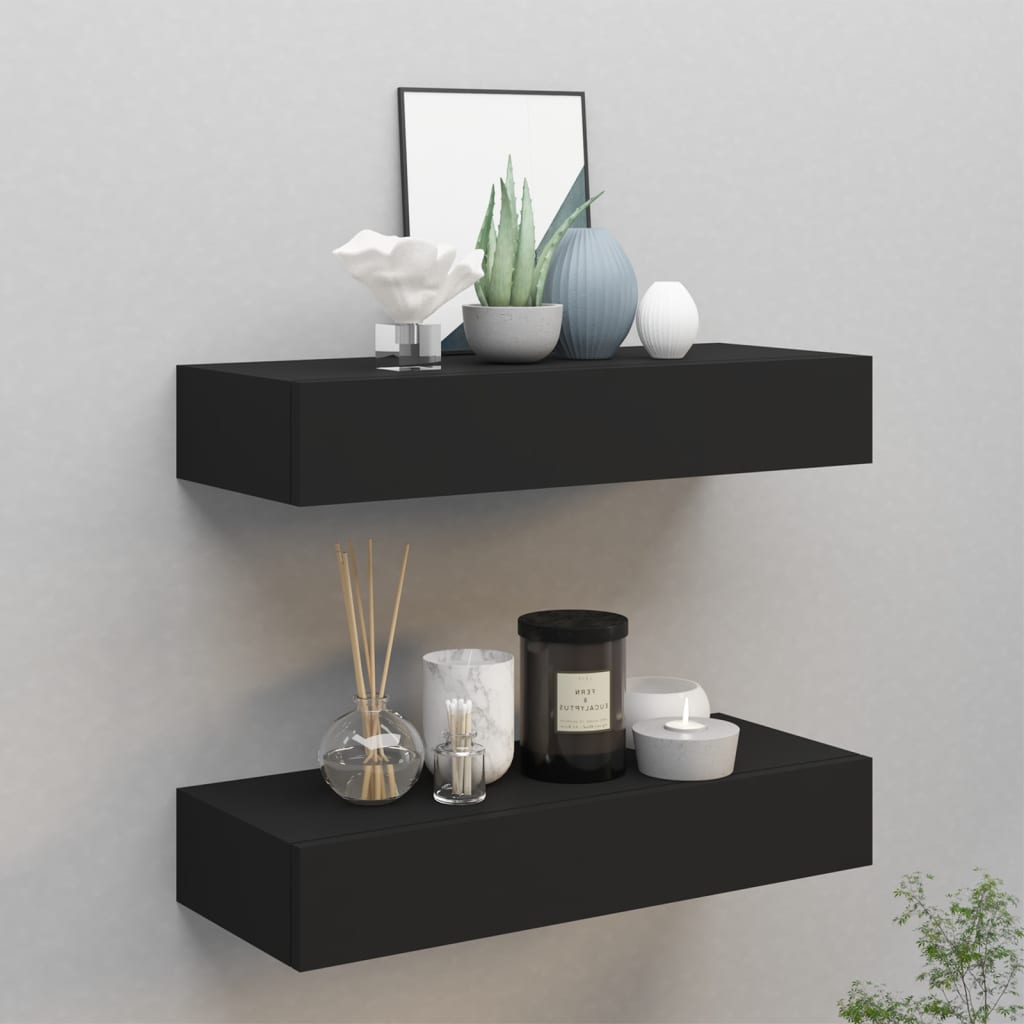 Wall-Mounted Drawer Shelf 40X23.5X10Cm Mdf