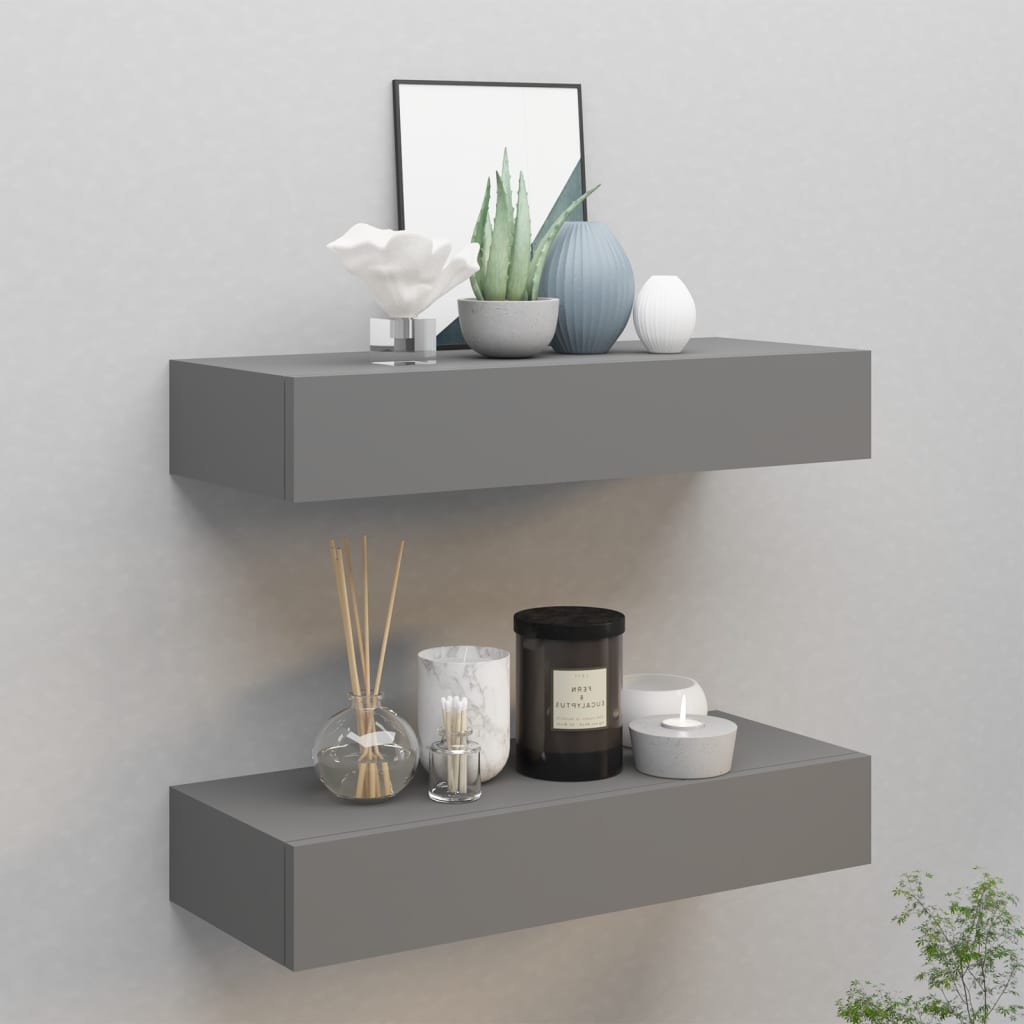 Wall-Mounted Drawer Shelf 40X23.5X10Cm Mdf