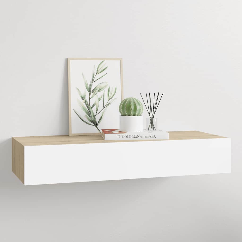 Wall-Mounted Drawer Shelf 40X23.5X10Cm Mdf