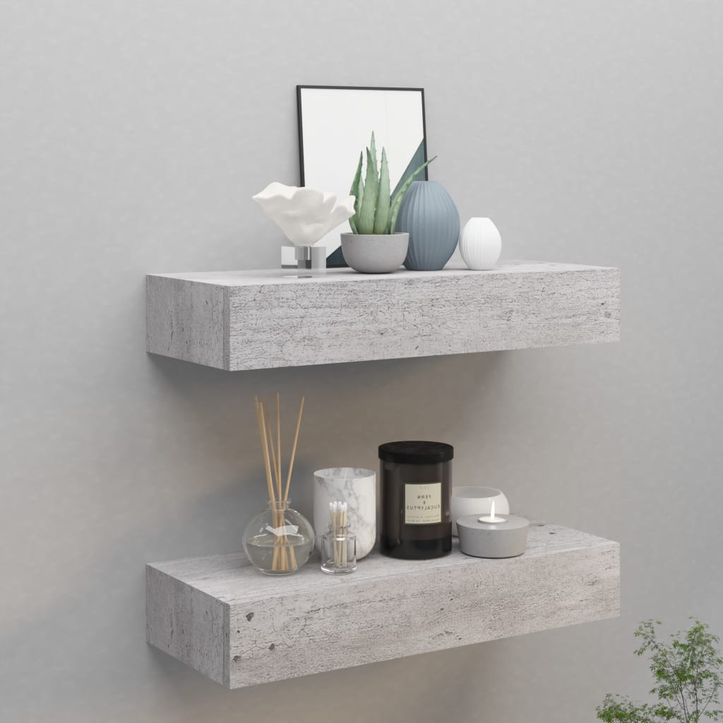 Wall-Mounted Drawer Shelf 40X23.5X10Cm Mdf