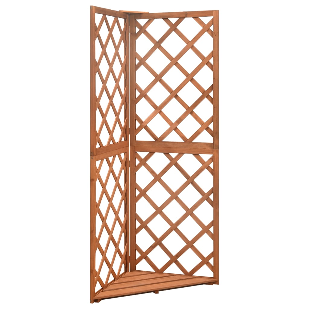 Corner Trellis 50X50X145 Cm Solid Fir Wood