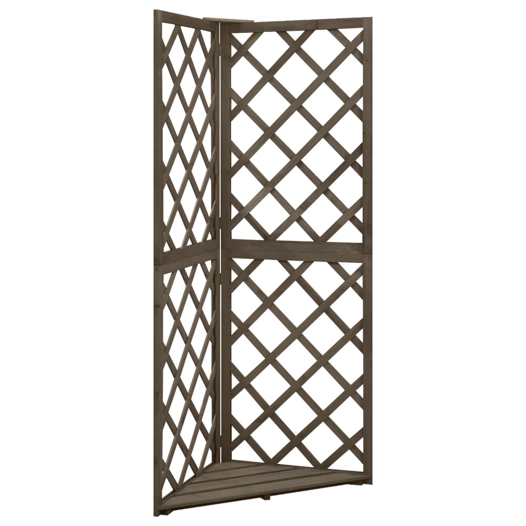 Corner Trellis 50X50X145 Cm Solid Fir Wood
