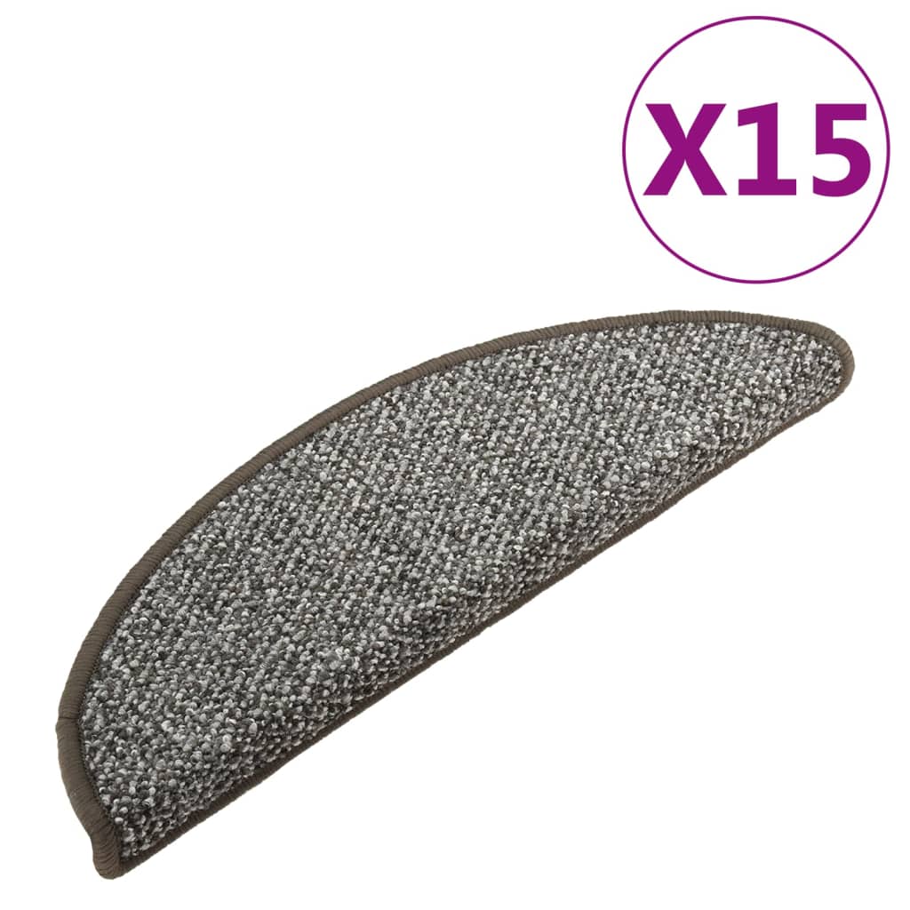 Carpet Stair Treads 15 Pcs 56X17X3 Cm