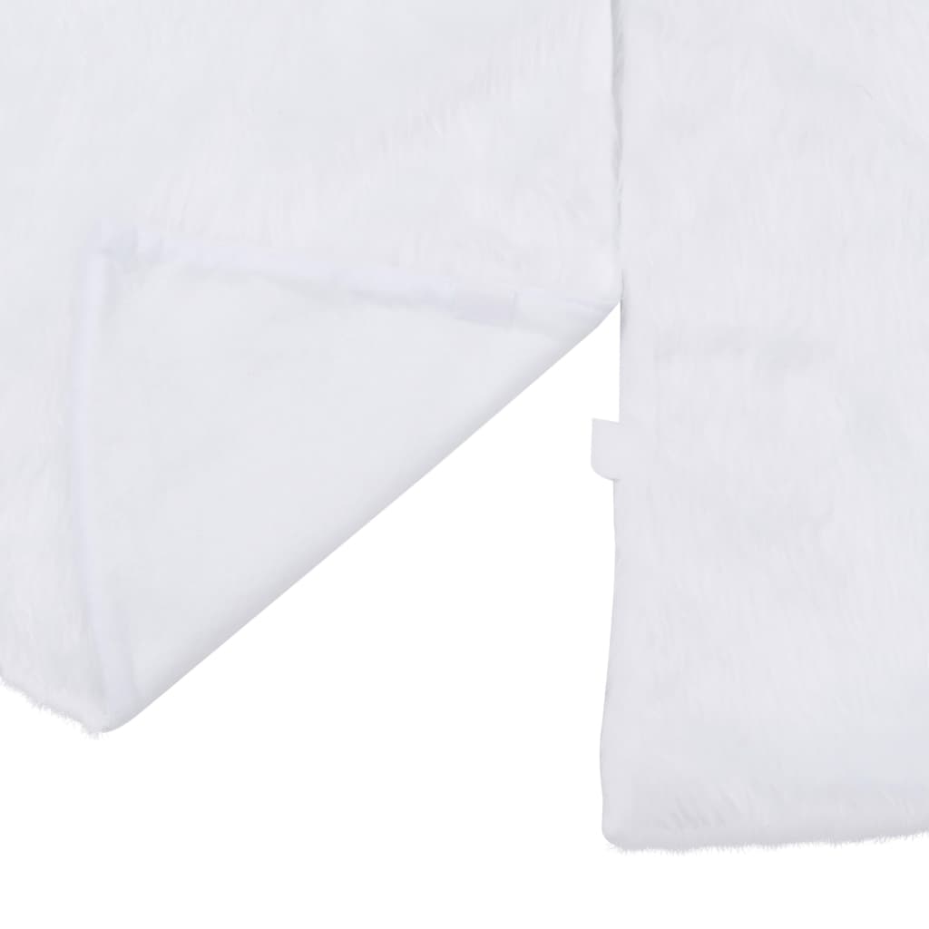 Christmas Tree Skirt White Faux