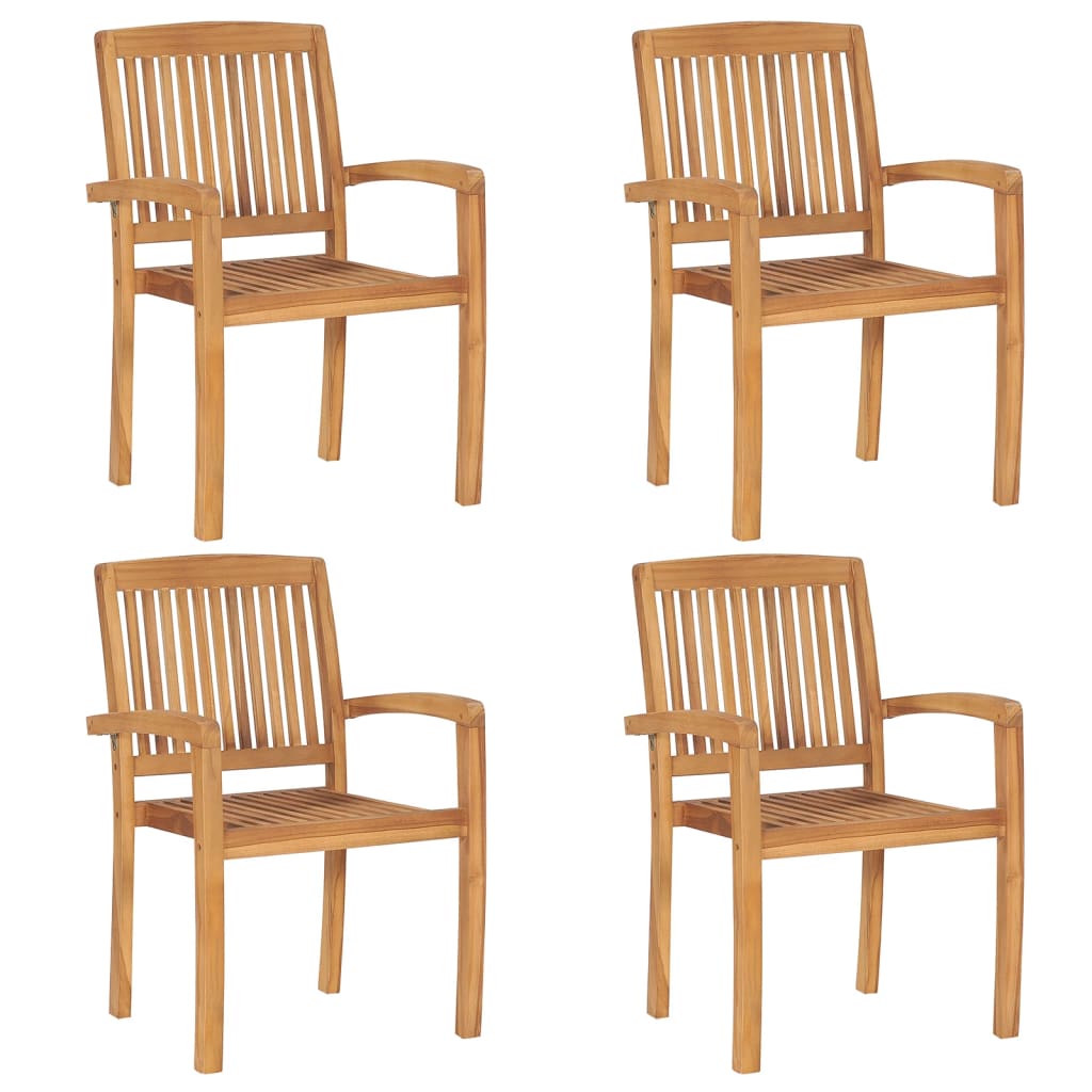5 Piece Garden Dining Set Solid Wood Teak