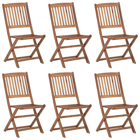 Folding Outdoor Chairs 2 Pcs Solid Acacia Wood