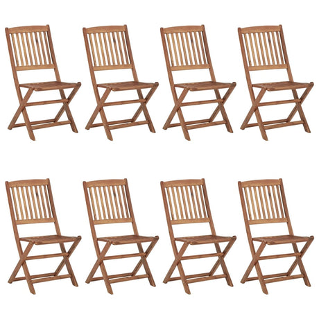 Folding Outdoor Chairs 2 Pcs Solid Acacia Wood