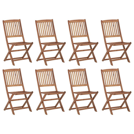 Folding Outdoor Chairs 2 Pcs Solid Acacia Wood