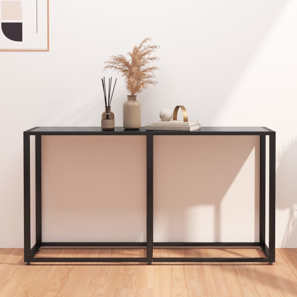 Console Table 180X35X75.5Cm Tempered Glass