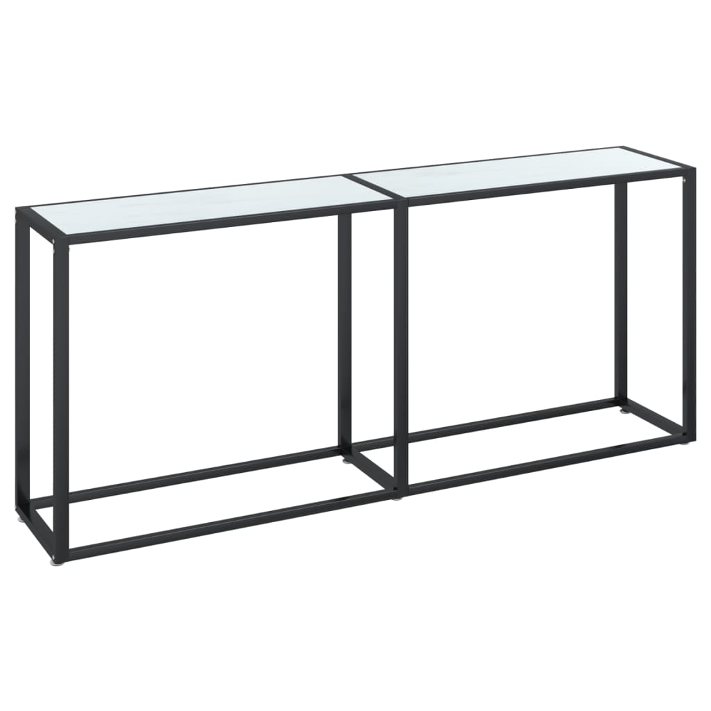 Console Table 180X35X75.5Cm Tempered Glass