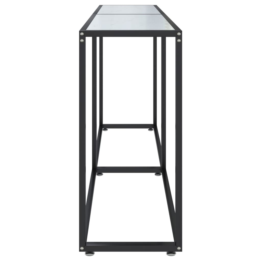 Console Table 180X35X75.5Cm Tempered Glass