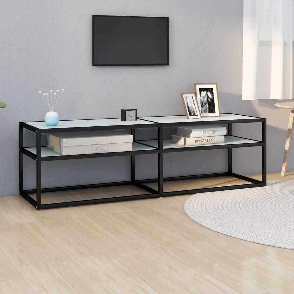 Tv Cabinet 160X40X40.5 Cm Tempered Glass