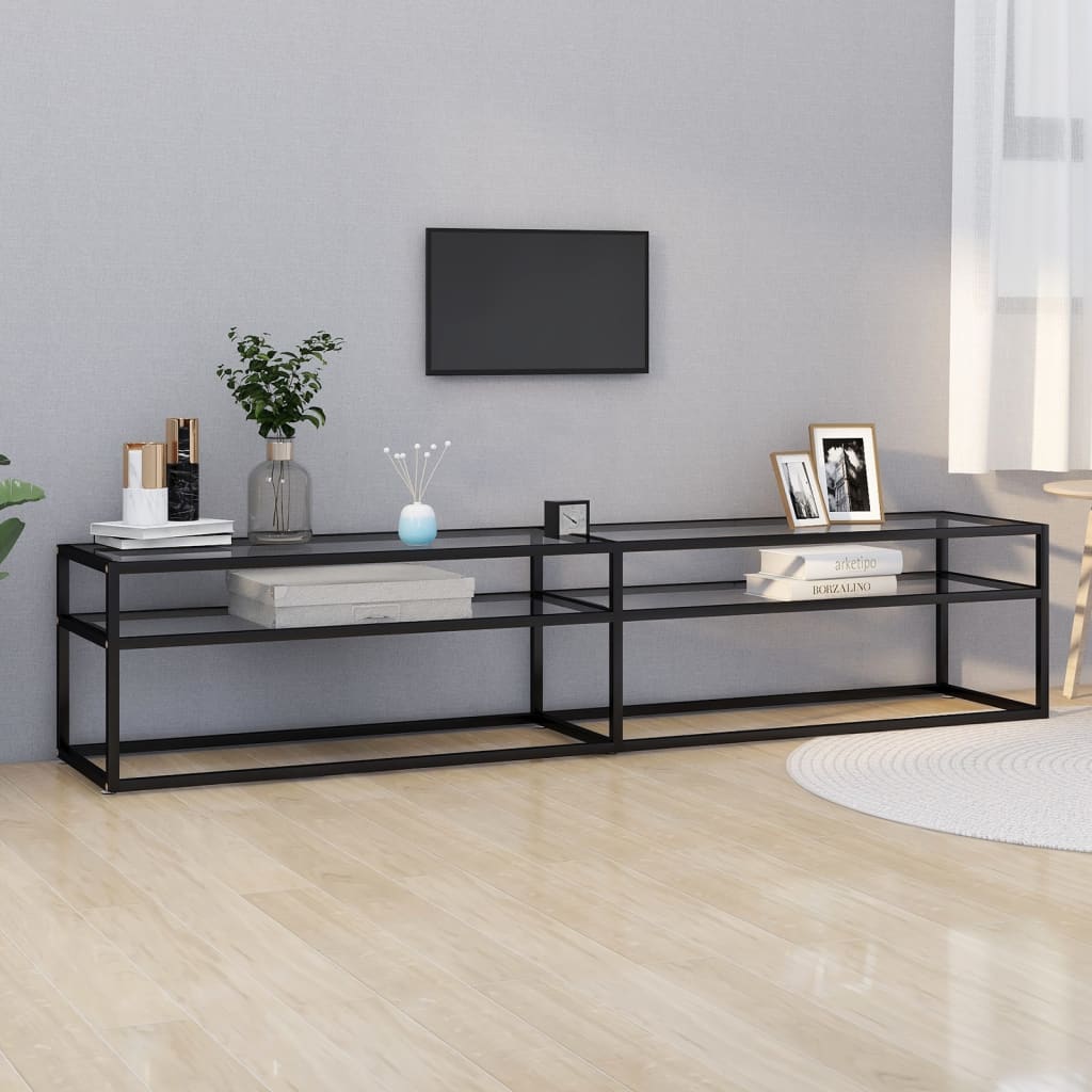 Tv Cabinet 160X40X40.5 Cm Tempered Glass