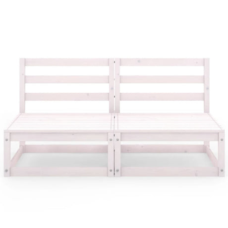 Garden 2-Seater Sofa Solid Pinewood