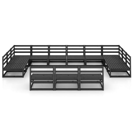 13 Piece Garden Lounge Set Solid Pinewood