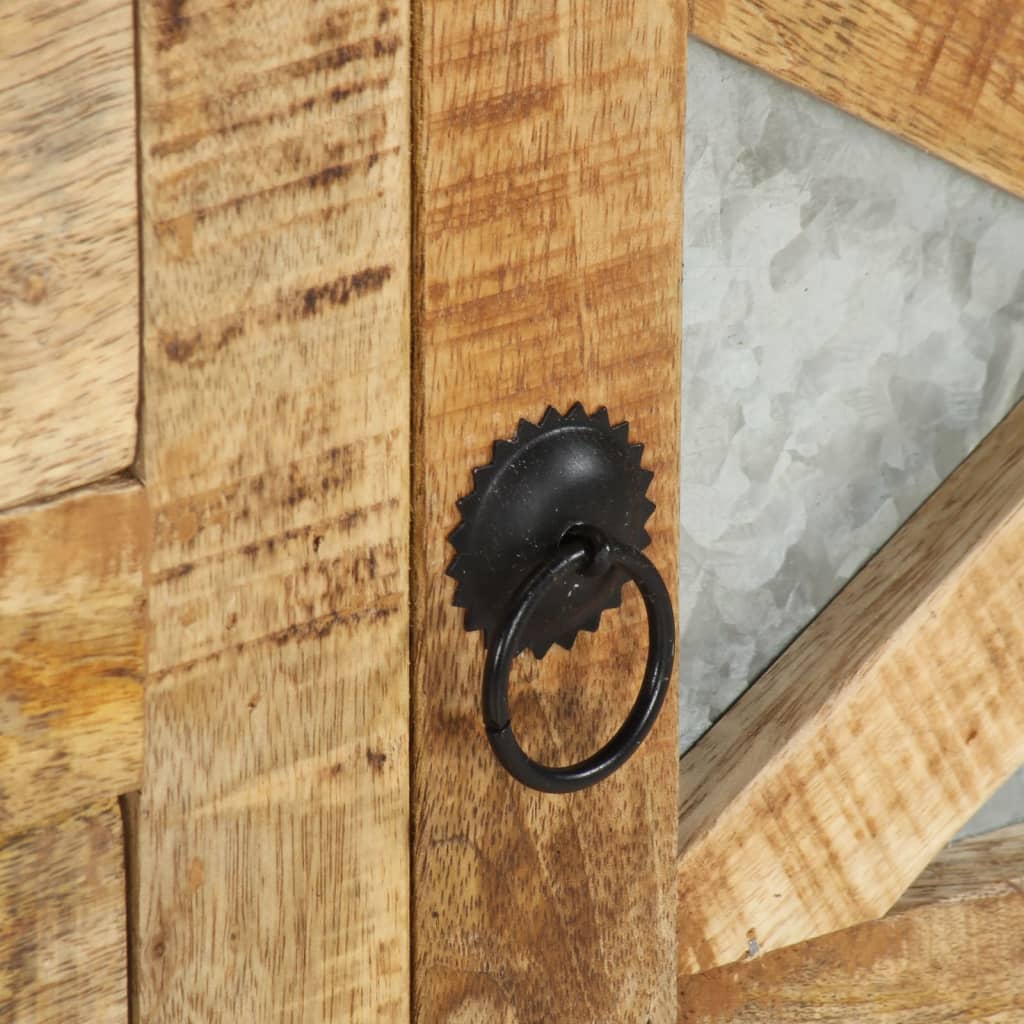 Tv Cabinet 110X30X45 Cm Rough Mango Wood