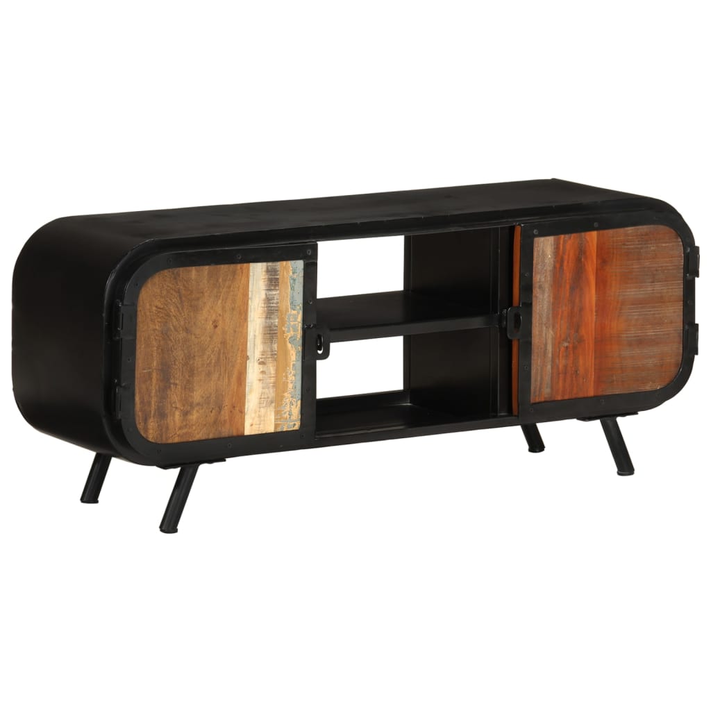 Tv Cabinet 110X30X45 Cm Solid Reclaimed Wood