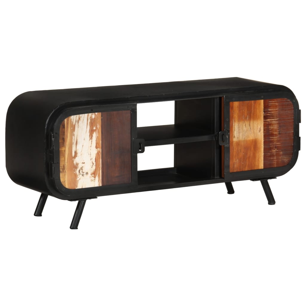 Tv Cabinet 110X30X45 Cm Solid Reclaimed Wood