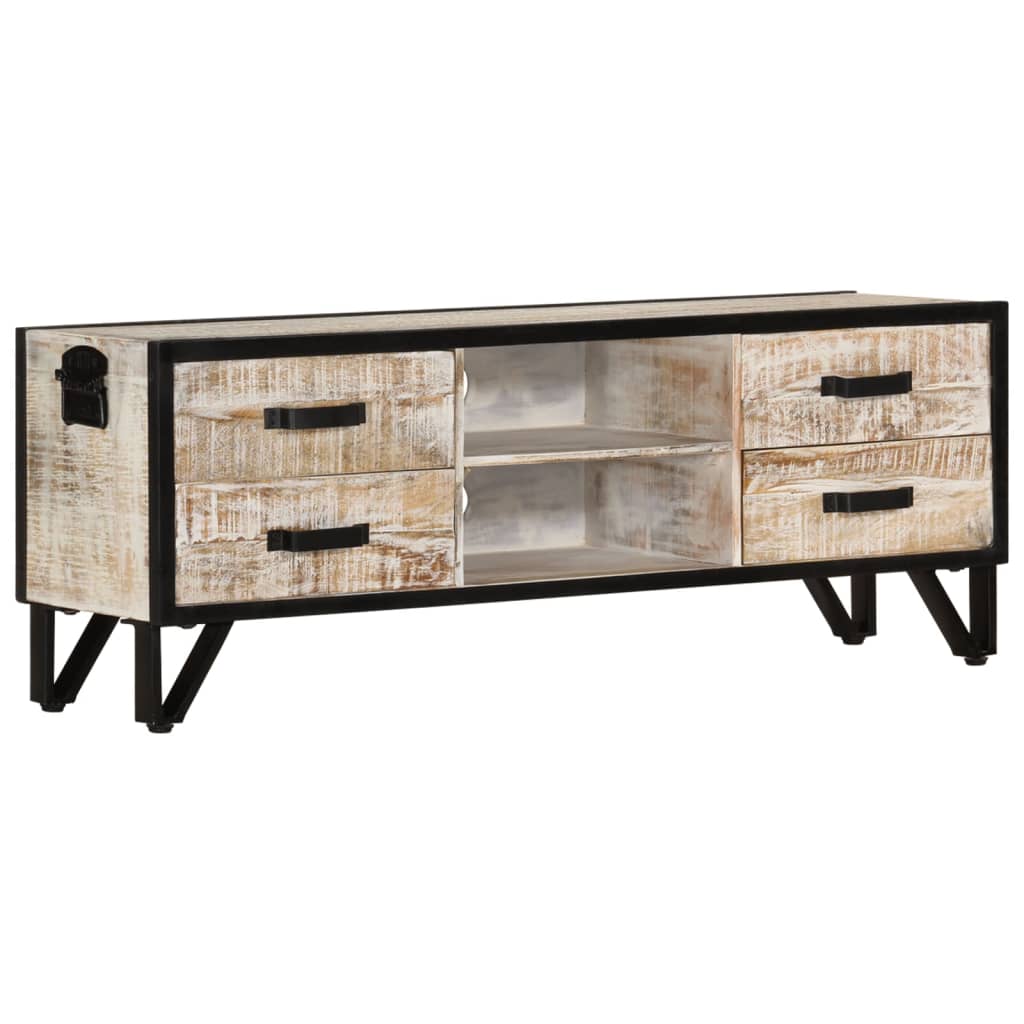 Tv Cabinet 110X30X Solid Acacia Wood
