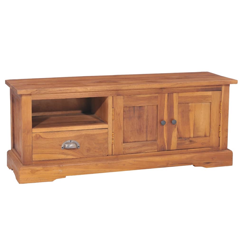 Tv Cabinet 100X30X40 Cm Solid Teak Wood