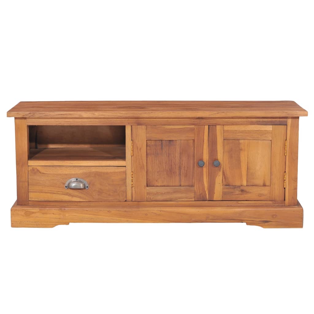 Tv Cabinet 100X30X40 Cm Solid Teak Wood