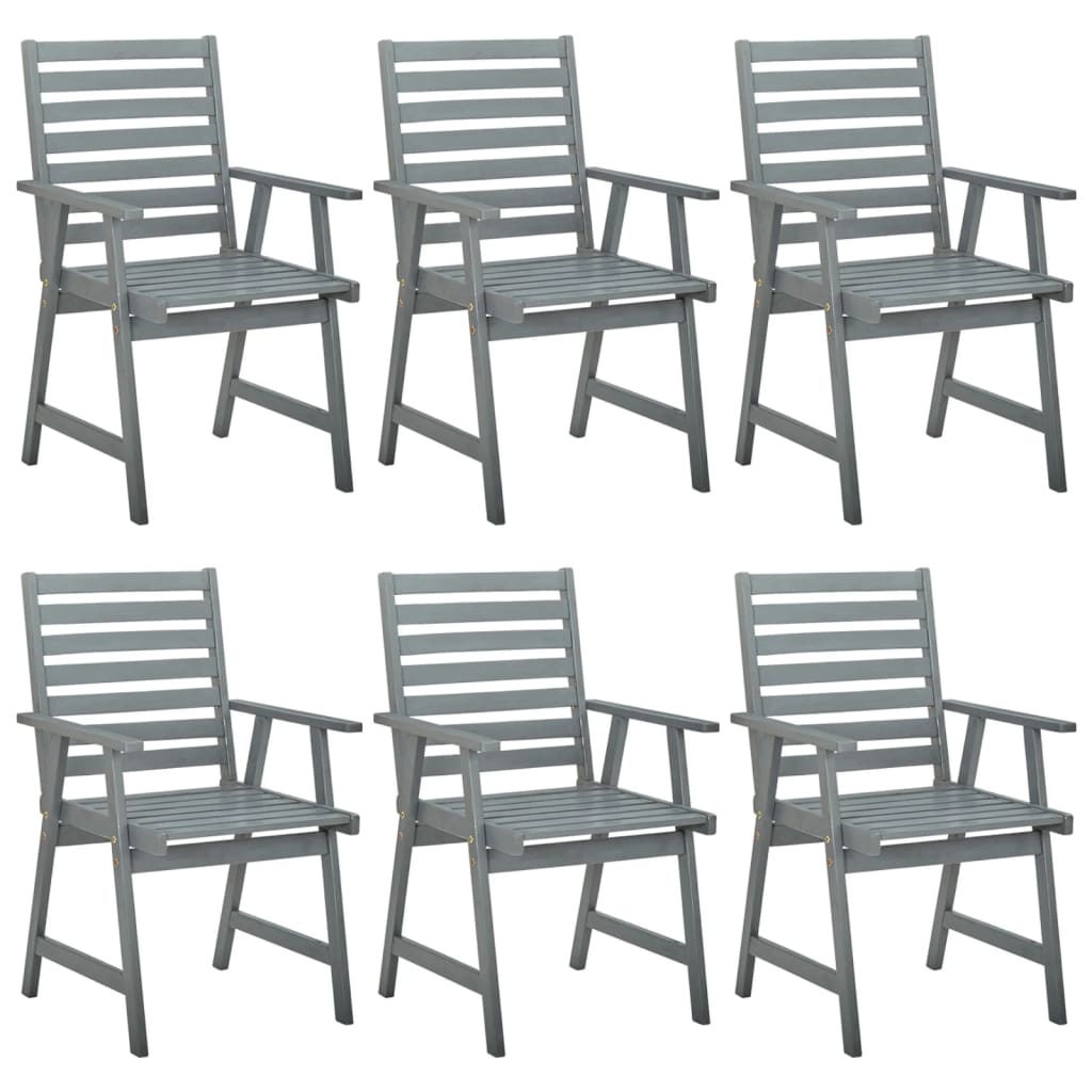 Outdoor Dining Chairs 3 Pcs Solid Acacia Wood
