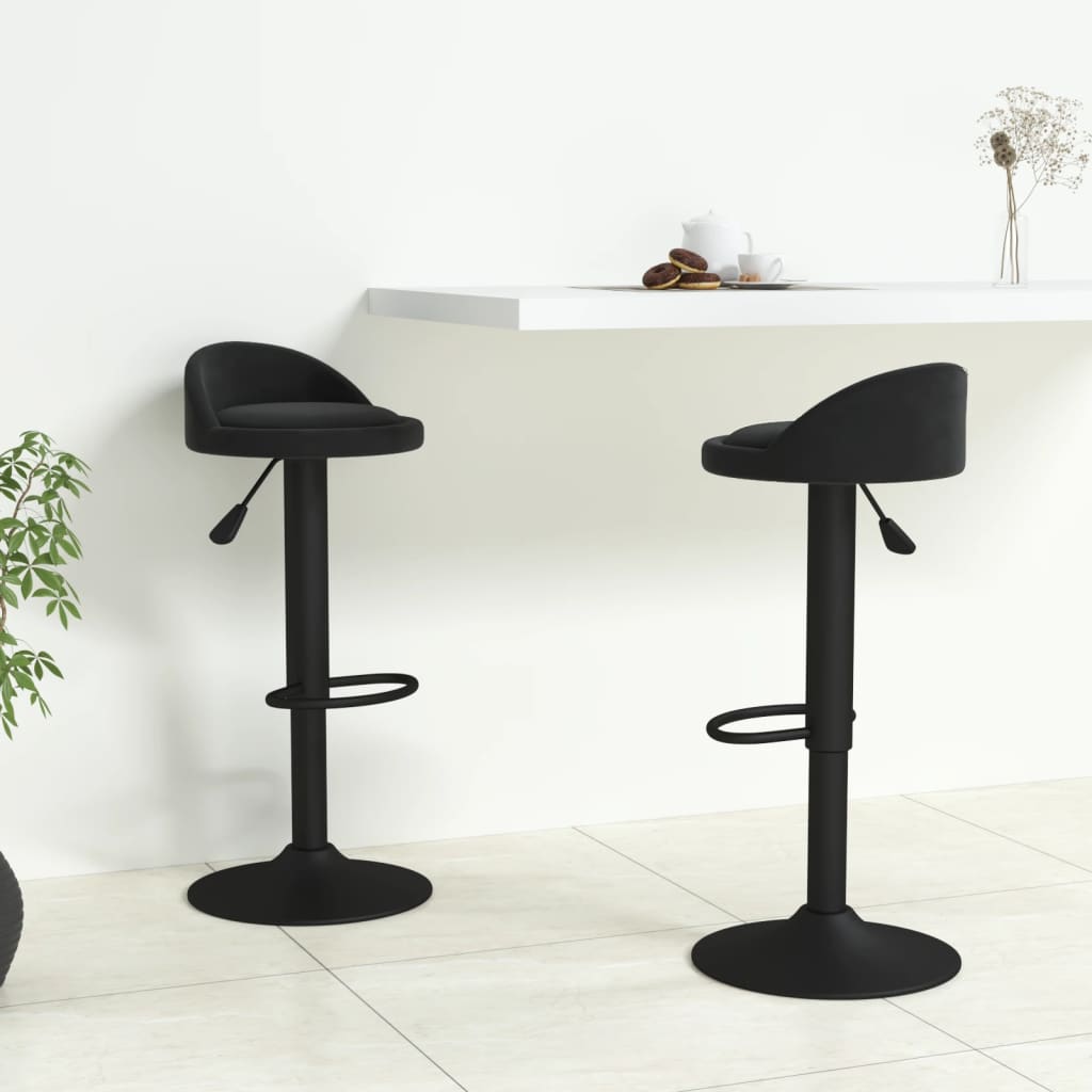 Bar Stools 2 Pcs Velvet