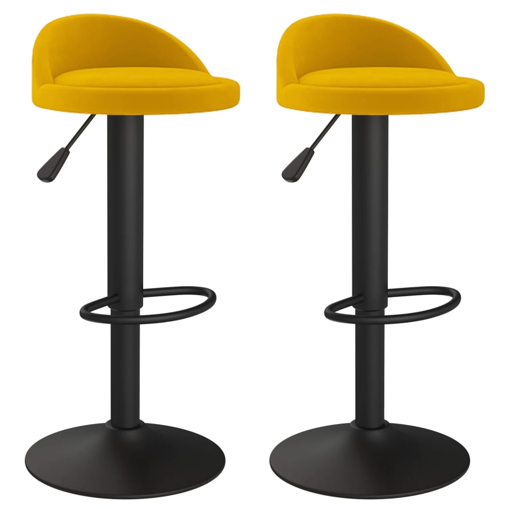 Bar Stools 2 Pcs Velvet