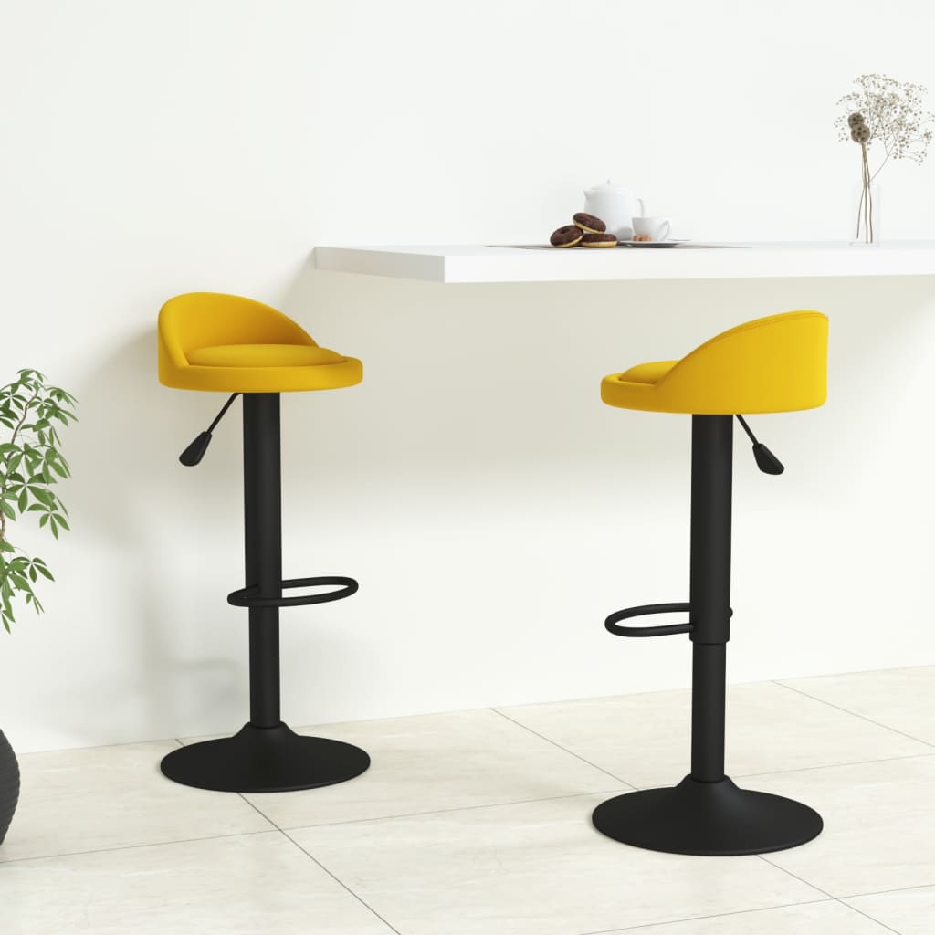 Bar Stools 2 Pcs Velvet