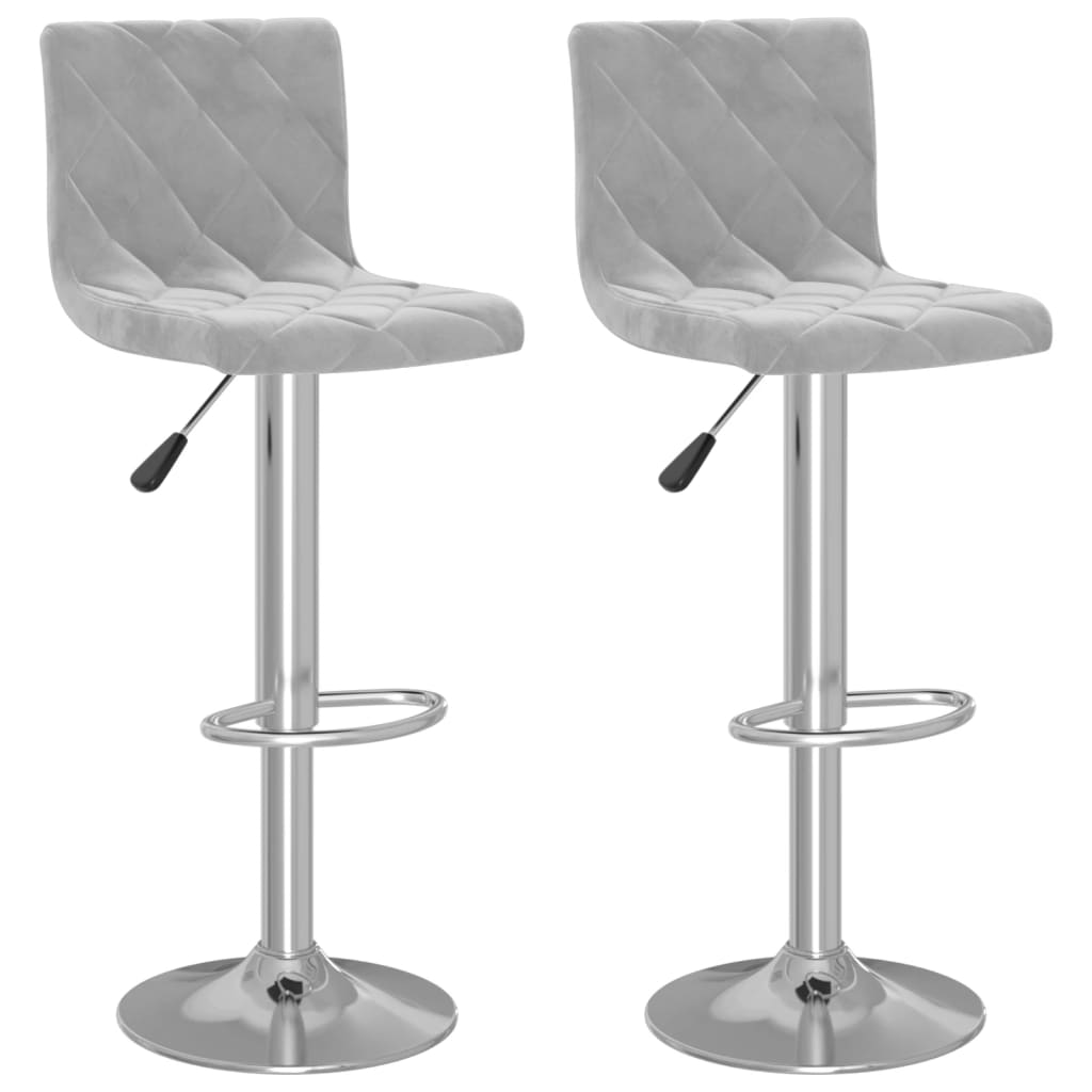 Bar Stools 2 Pcs Velvet