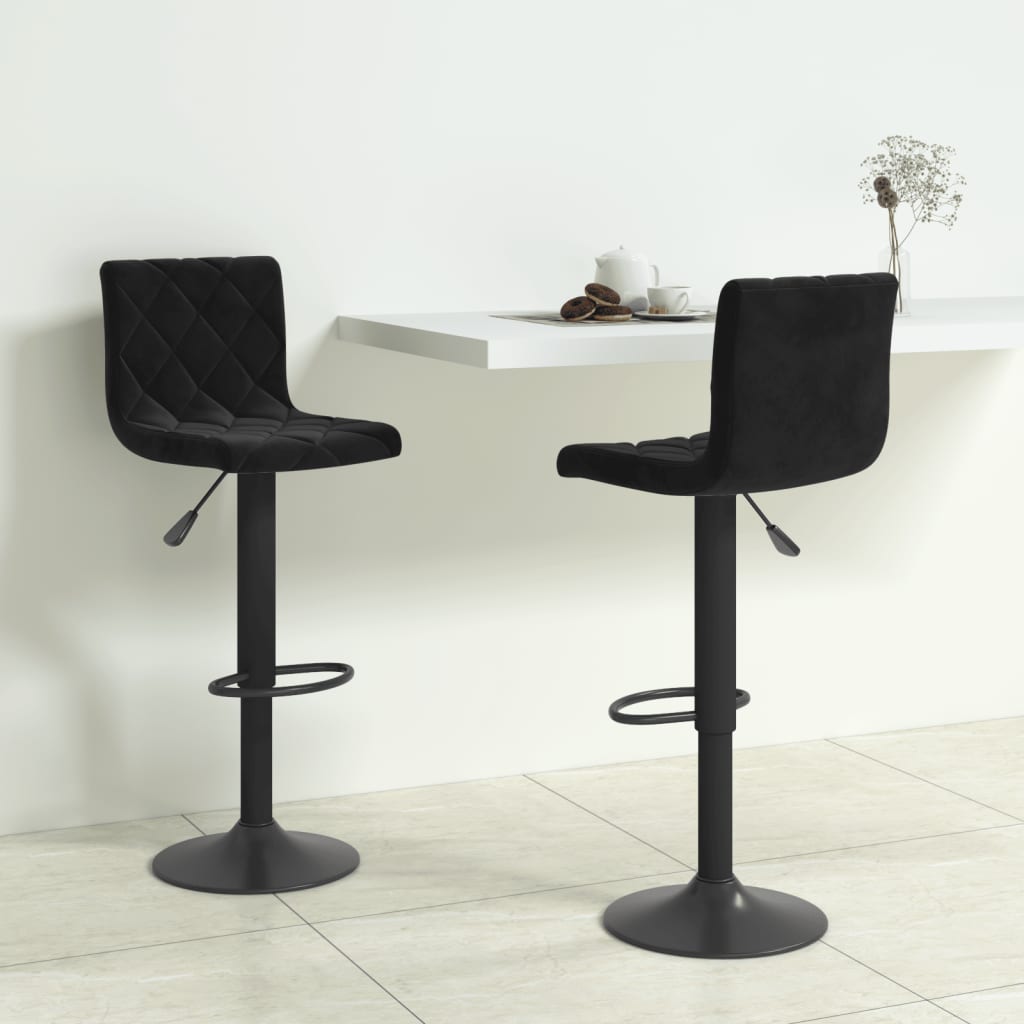 Bar Stools 2 Pcs Velvet
