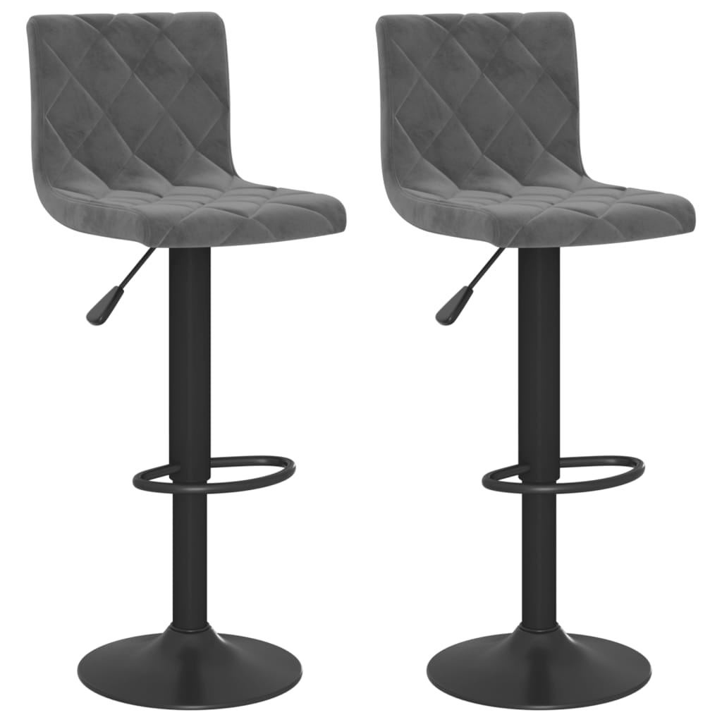 Bar Stools 2 Pcs Velvet