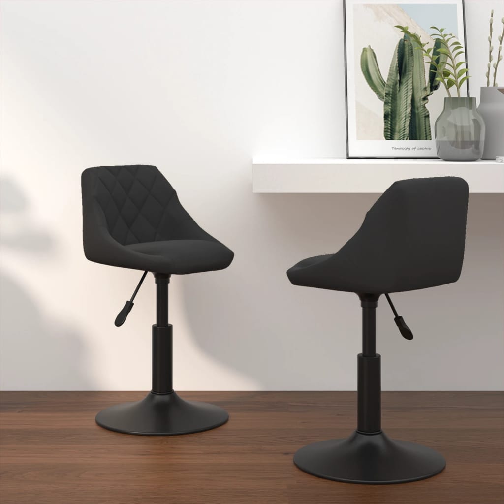 Swivel Dining Chairs 2 Pcs Velvet