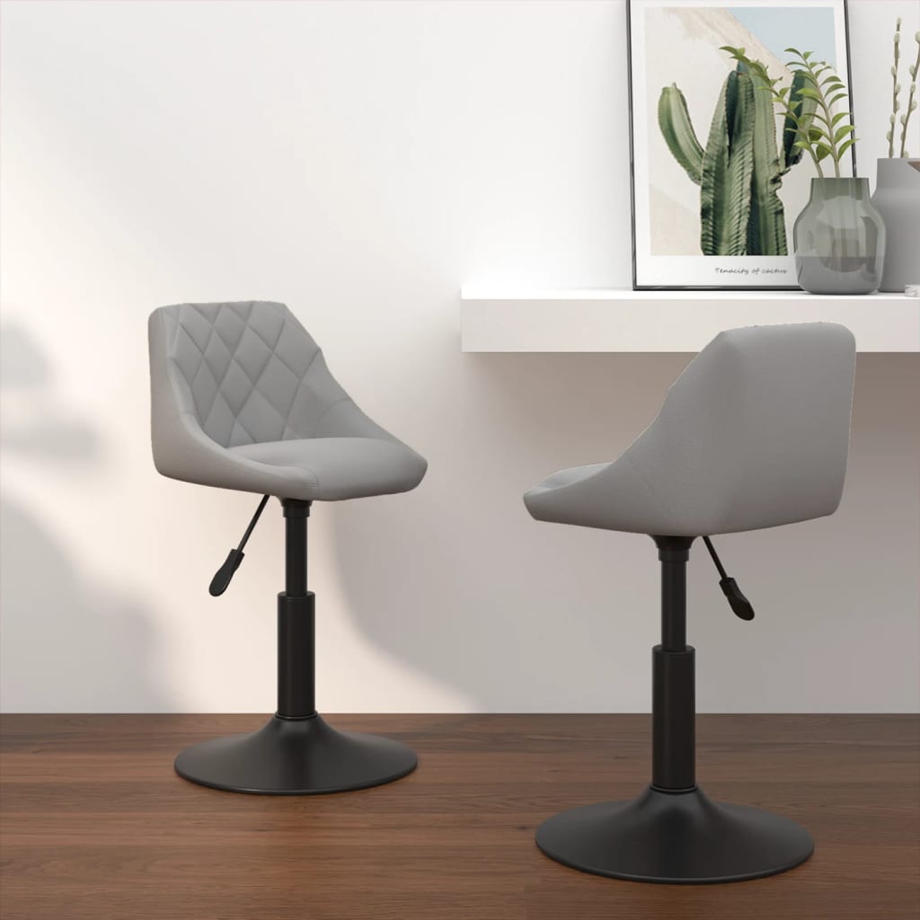 Swivel Dining Chairs 2 Pcs Velvet