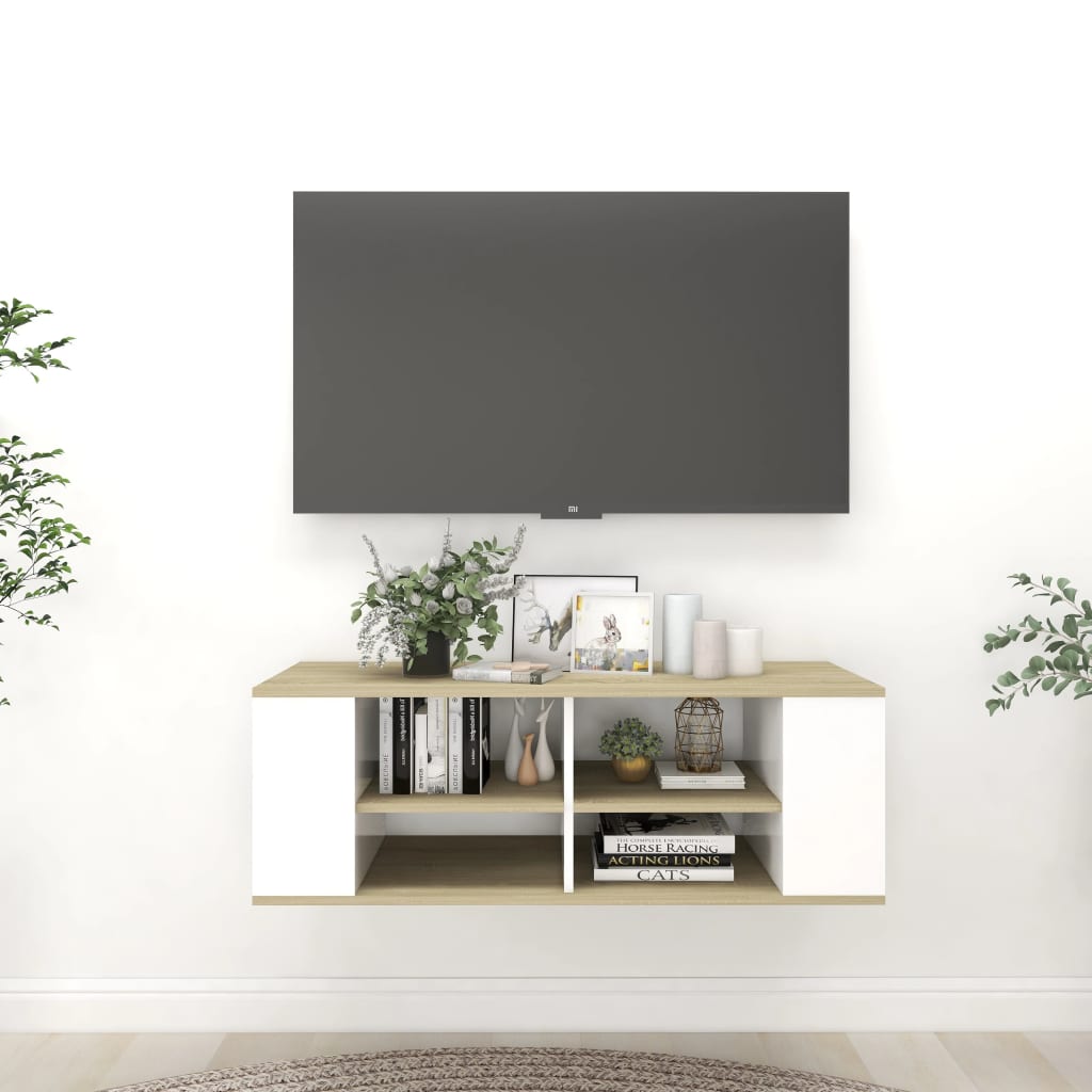 Wall-Mounted Tv Cabinet 102X35X35 Cm Engineered Wood