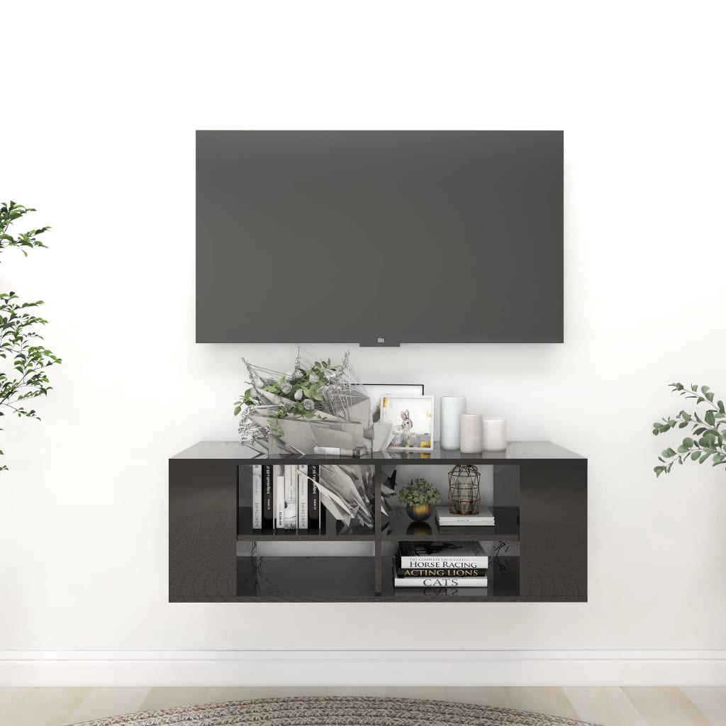 Wall-Mounted Tv Cabinet 102X35X35 Cm Engineered Wood