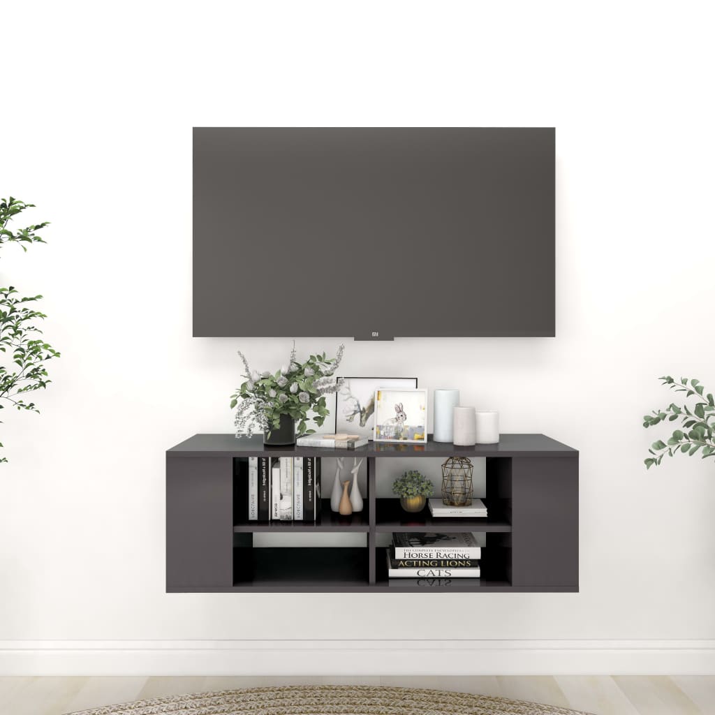 Wall-Mounted Tv Cabinet 102X35X35 Cm Engineered Wood