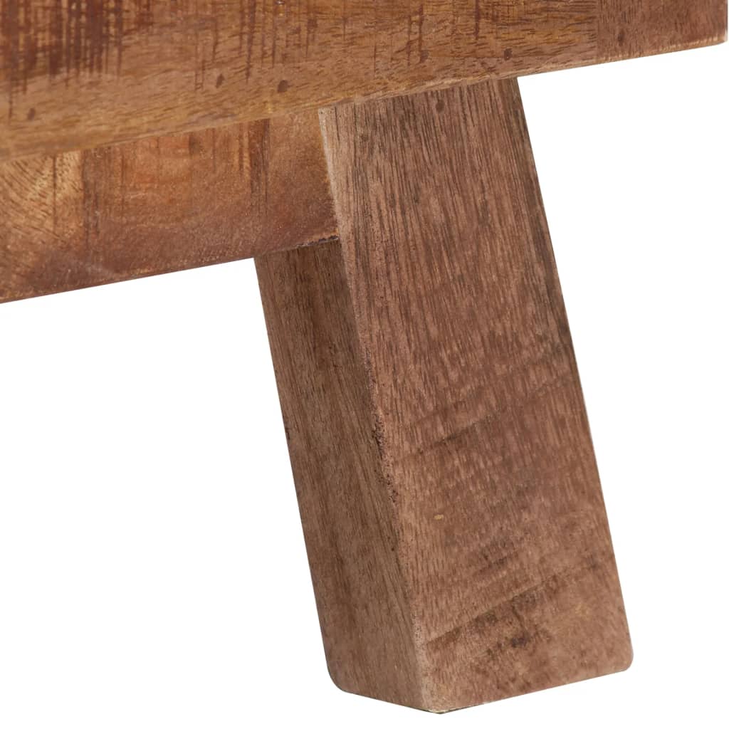 Tv Cabinet 110X30X40 Cm Rough Mango Wood