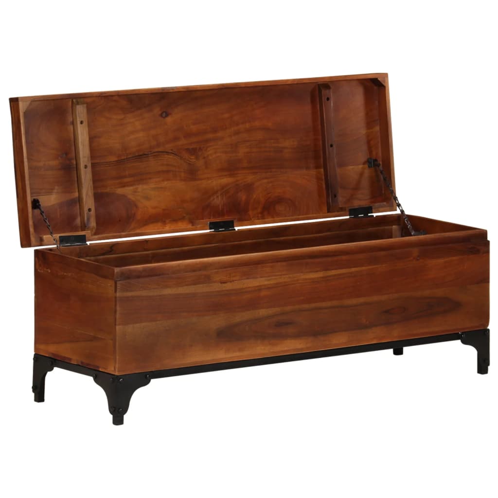 Storage Trunk 110X35X41 Cm Solid Acacia Wood