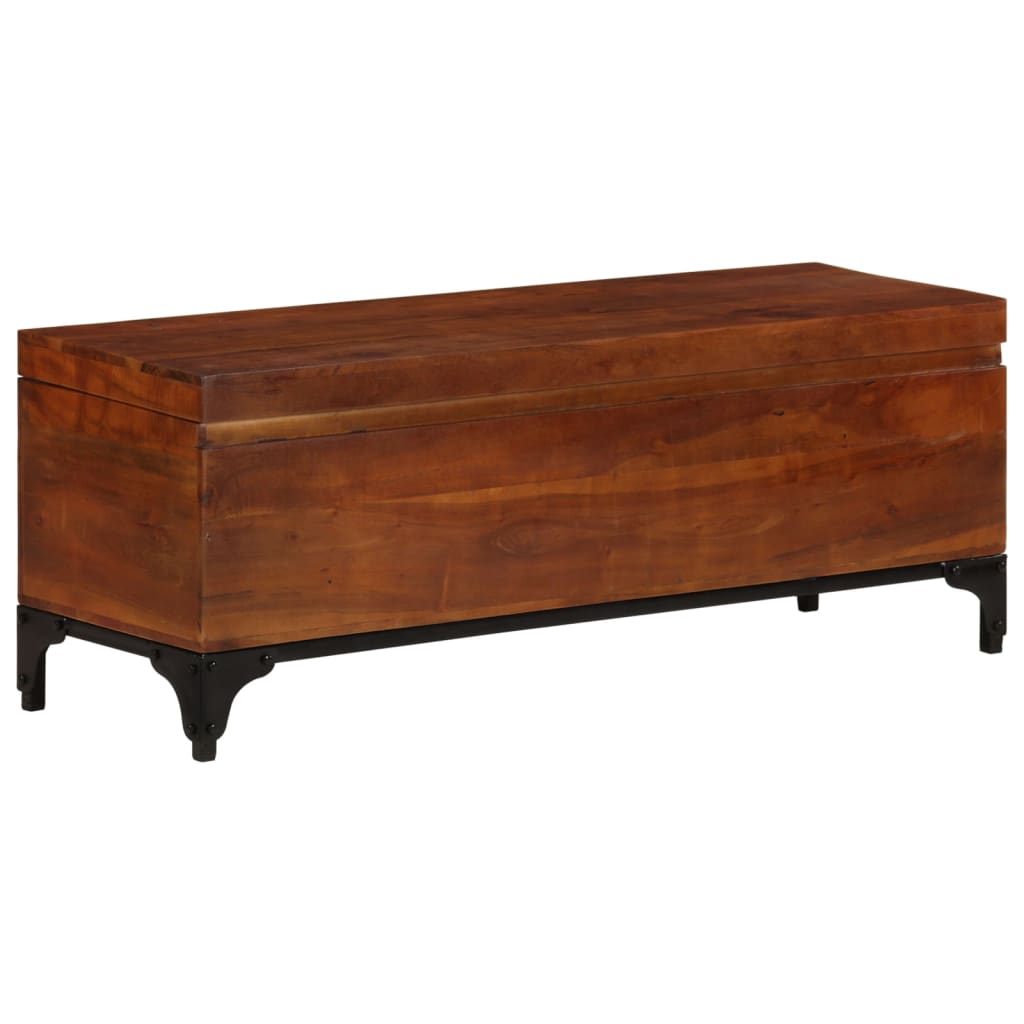 Storage Trunk 110X35X41 Cm Solid Acacia Wood